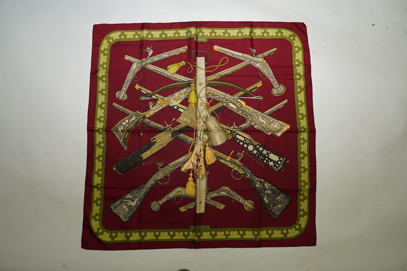 A Hermes silk scarf 'Diane', boxed